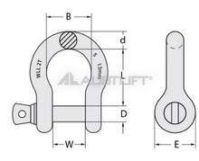 Austlift Screw Type Bow Shackles - Grade S